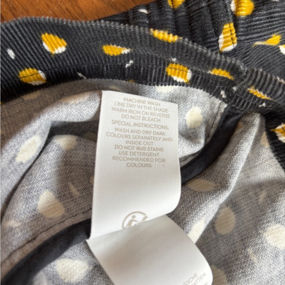 Charcoal and yellow Boden Corduroy Dress - Picture 5 of 6